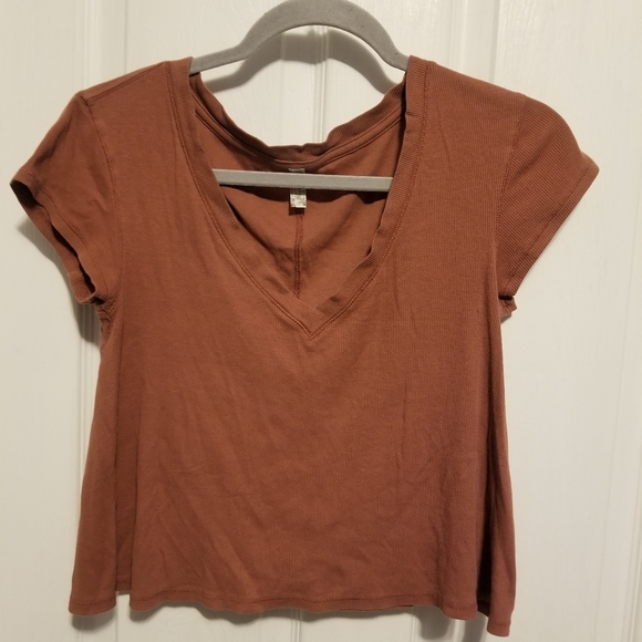 Free People Intimately Orange Crop Top Small - Picture 1 of 6